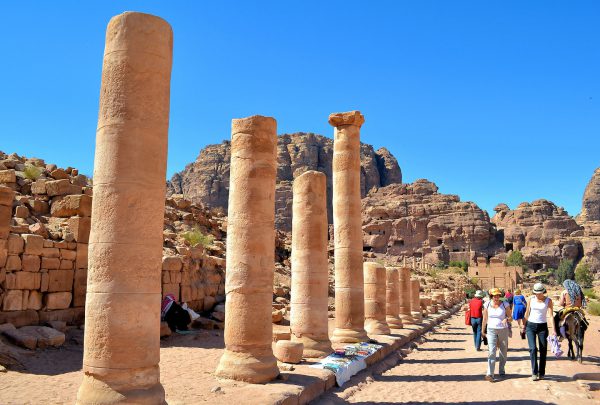 Cardo or Colonnaded Street in Petra, Jordan - Encircle Photos