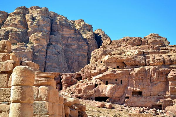 Jebal Habis Unfinished Tomb and Crusaders Castle in Petra, Jordan - Encircle Photos