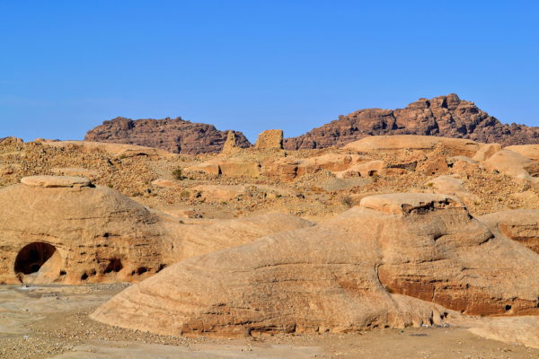 Cave Dwellings near Uum Sayhoun, Jordan - Encircle Photos
