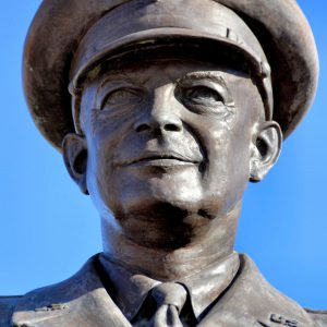 Dwight Eisenhower Gravesite Statue at Eisenhower Presidential Library in Abilene, Kansas - Encircle Photos