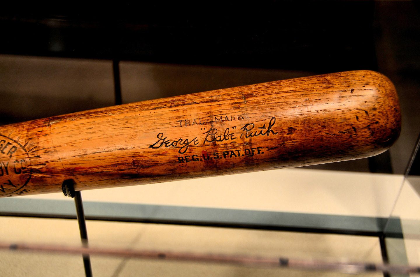 Babe Ruth Baseball Bat at Louisville Slugger Museum in Louisville