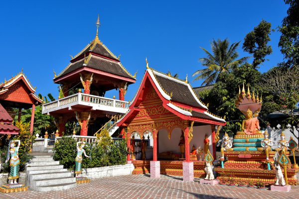 Colorful Lao Buddhism Temple in Ban Xang Hai in Laos - Encircle Photos
