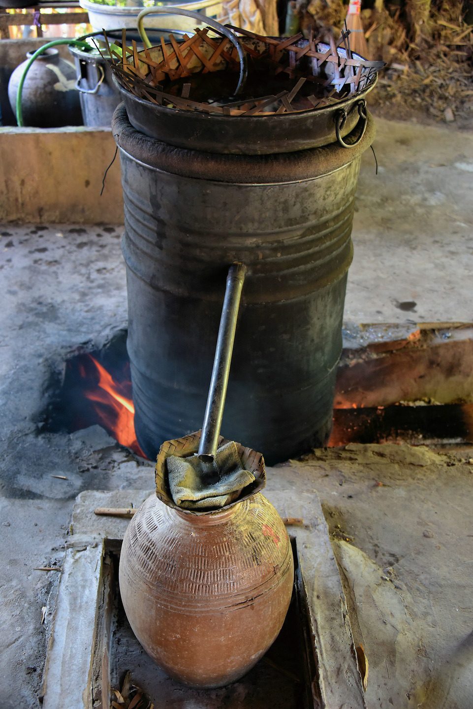 Rice Whiskey Distillery in Ban Xang Hai in Laos - Encircle Photos