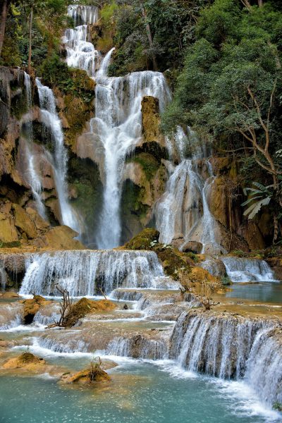 Main Cascade of Kuang Si Falls near Luang Prabang, Laos - Encircle Photos