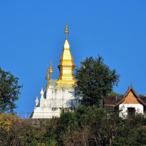 Golden Pagoda on Mount Phousi in Luang Prabang, Laos - Encircle Photos