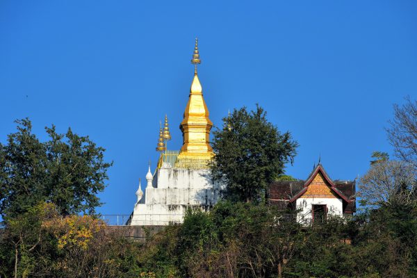 Golden Pagoda on Mount Phousi in Luang Prabang, Laos - Encircle Photos