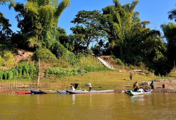 Small Community on Mekong Riverbank in Luang Prabang, Laos - Encircle Photos