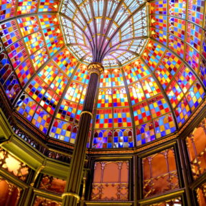 Louisiana Old State Capitol Stained Glass Dome in Baton Rouge, Louisiana - Encircle Photos