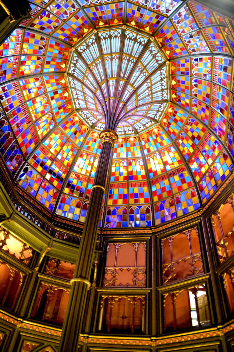 Louisiana Old State Capitol Stained Glass Dome in Baton Rouge, Louisiana Encircle Photos