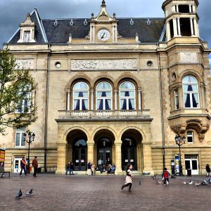 Children Chasing Pigeons at Cercle-Cité in Luxembourg City, Luxembourg - Encircle Photos