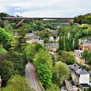 Grand Duchess Charlotte Bridge in Luxembourg City, Luxembourg - Encircle Photos