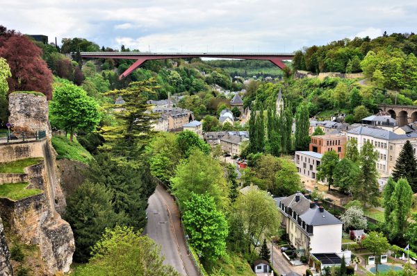 Grand Duchess Charlotte Bridge in Luxembourg City, Luxembourg - Encircle Photos