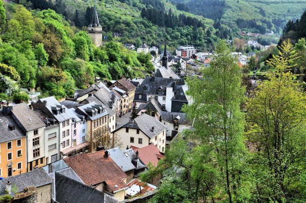 Row Houses Nestled in Valley in Vianden, Luxembourg - Encircle Photos