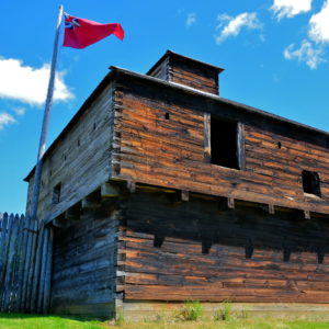 Blockhouse at Fort Western in Augusta, Maine - Encircle Photos