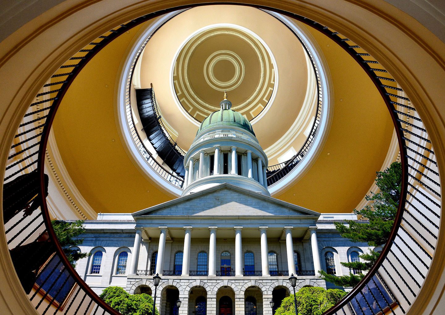 Maine State Capitol Composite in Augusta, Maine Encircle Photos