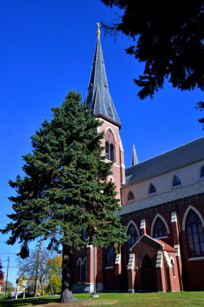 Immaculate Conception Cathedral on Congress Street in Portland, Maine - Encircle Photos