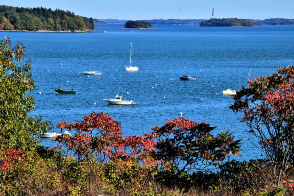 Casco Bay Islands from Eastern Promenade in Portland, Maine - Encircle Photos