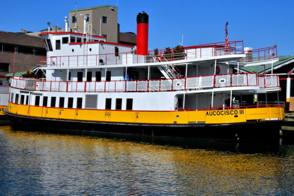 Casco Bay Ferry on Waterfront in Portland, Maine - Encircle Photos