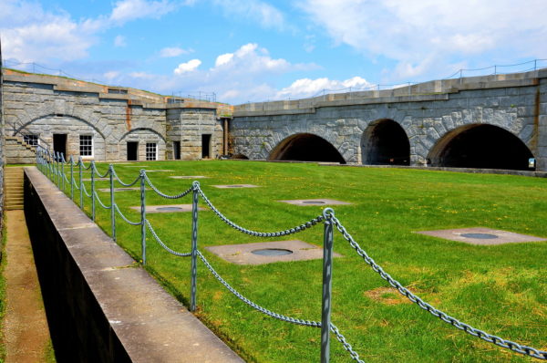 Courtyard at Fort Knox in Prospect, Maine - Encircle Photos
