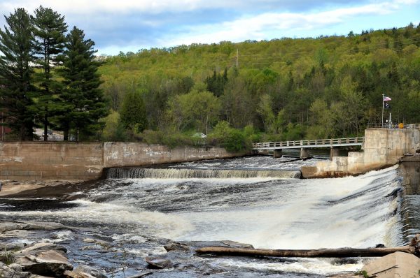 Rumford Falls on the Androscoggin River in Rumford, Maine - Encircle Photos