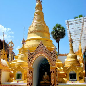 Stupa at Dhammikarama Burmese Temple in Pulau Tikus, Malaysia - Encircle Photos