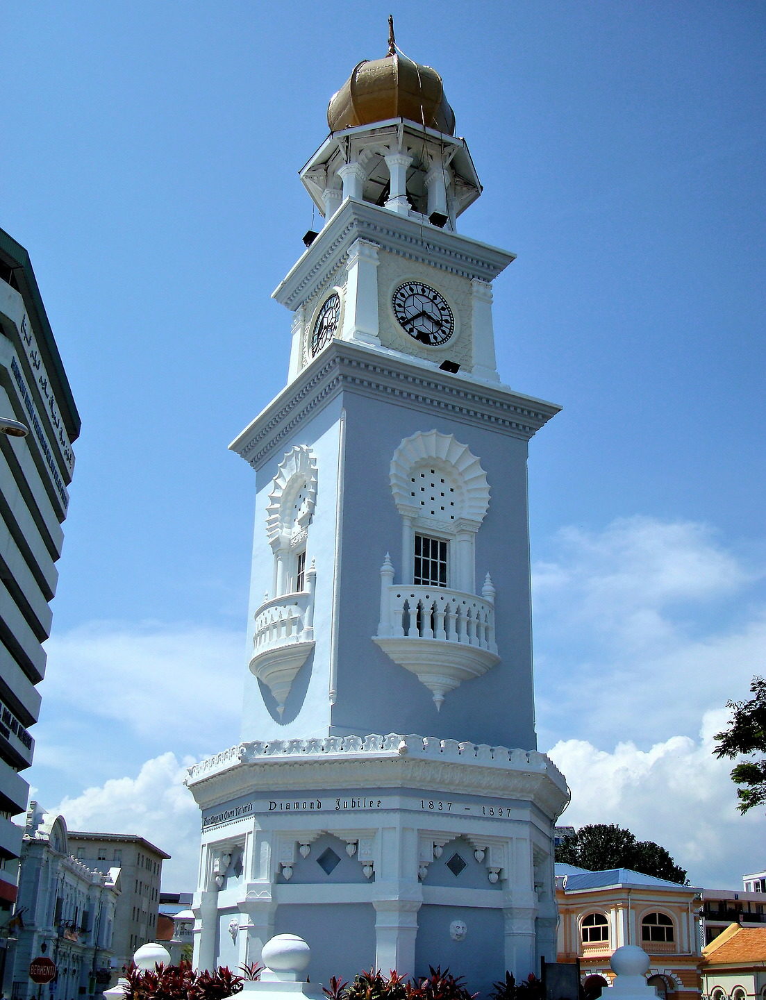 Jubilee Clock Tower in Town, Penang, Malaysia Encircle Photos