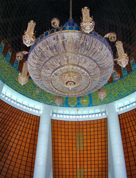 Prayer Hall Inside Blue Mosque in Shah Alam, Malaysia - Encircle Photos