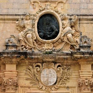 Relief Portrait of Grand Master Vilhena in Mdina, Malta - Encircle Photos