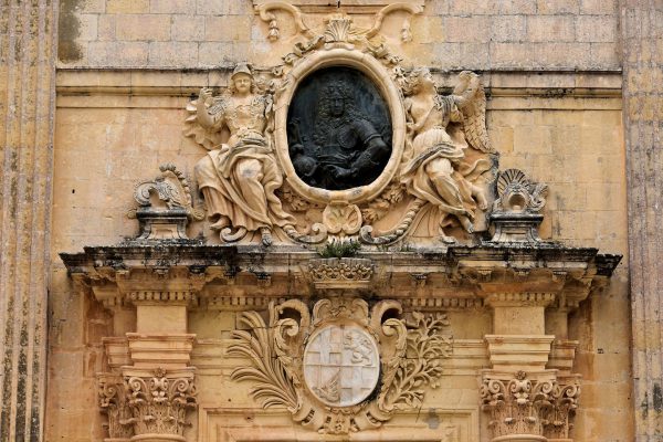 Relief Portrait of Grand Master Vilhena in Mdina, Malta - Encircle Photos