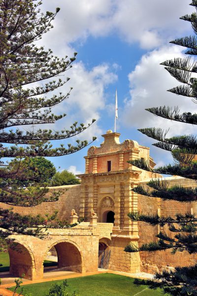 Bridge, Moat and Main Gate at Mdina, Malta - Encircle Photos