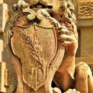 Lion Holding Shield at Main Gate of Mdina, Malta - Encircle Photos