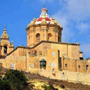 St. Paul’s Cathedral behind Walls of Mdina, Malta - Encircle Photos
