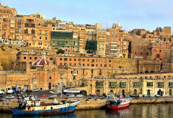 Valletta Cityscape along Waterfront in Valletta, Malta - Encircle Photos