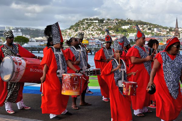 Marching Band and Dancers in Fort-de-France, Martinique - Encircle Photos