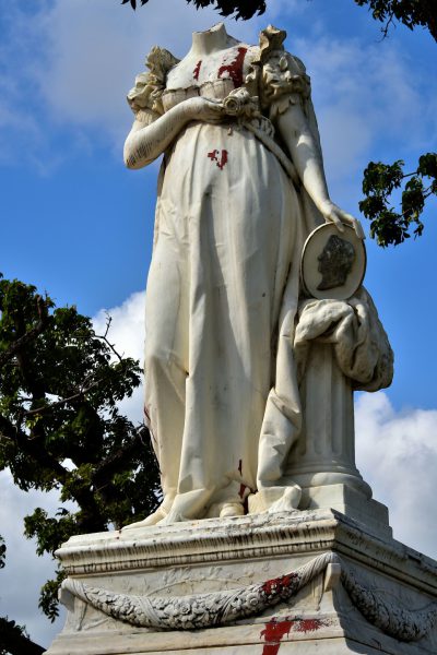 Statue of Beheaded Empress Joséphine in Fort-de-France, Martinique - Encircle Photos