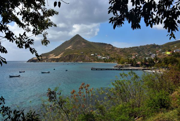 Shoreline and Morne Jacqueline in Petite Anse, Martinique - Encircle Photos