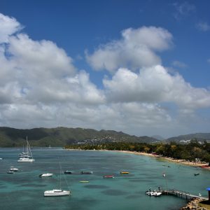 Elevated View at Bay of Marin near Sainte-Anne, Martinique - Encircle Photos