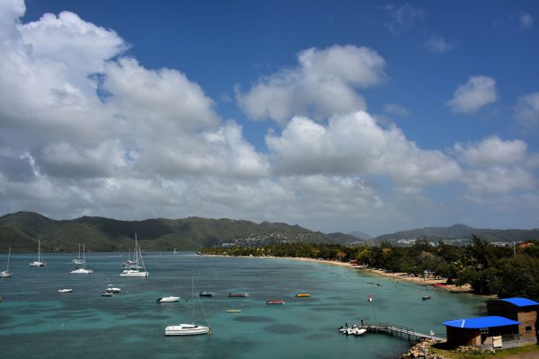 Elevated View at Bay of Marin near Sainte-Anne, Martinique - Encircle Photos