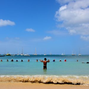 Water Aerobics at Pointe Marin near Sainte-Anne, Martinique - Encircle Photos