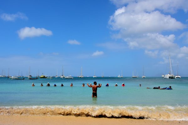 Water Aerobics at Pointe Marin near Sainte-Anne, Martinique - Encircle Photos