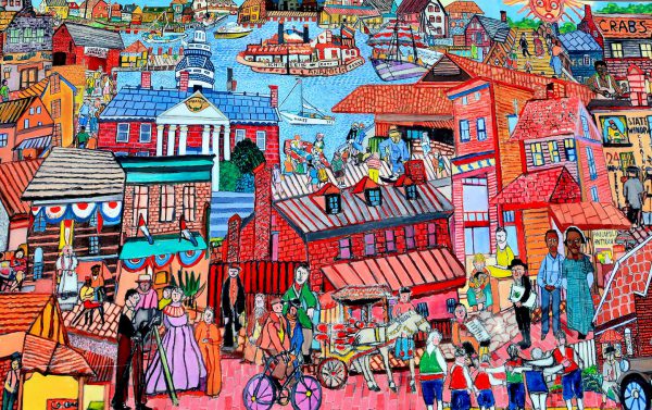 Annapolis Landmarks Mural in Annapolis, Maryland - Encircle Photos