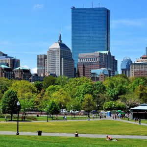 Boston Common and Back Bay Skyline in Boston, Massachusetts - Encircle Photos