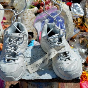 Boston Marathon Massacre Memorial in Copley Square in Boston, Massachusetts - Encircle Photos