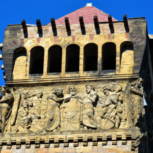 Brattle Square Church Tower Close Up in Boston, Massachusetts - Encircle Photos