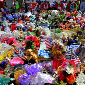 Marathon Massacre Display in Copley Square in Boston, Massachusetts - Encircle Photos