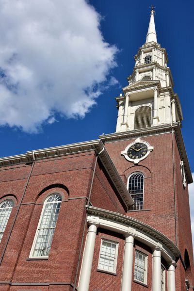 Park Street Church Façade in Boston, Massachusetts - Encircle Photos