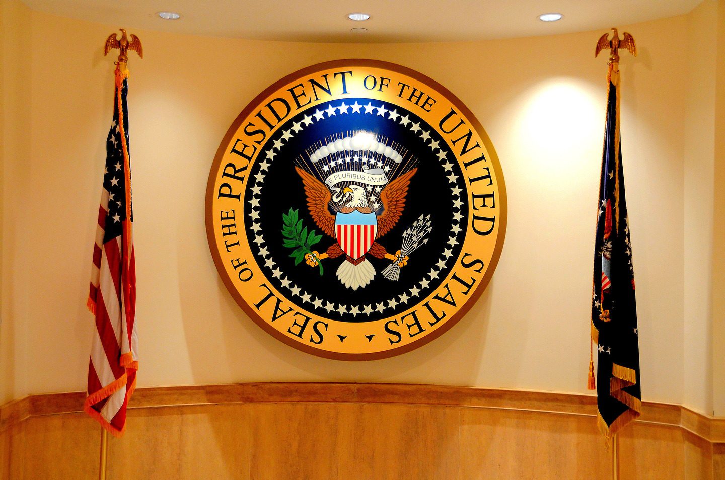 Presidential Seal at John F. Kennedy Presidential Library, Museum in Boston, Massachusetts - Encircle Photos