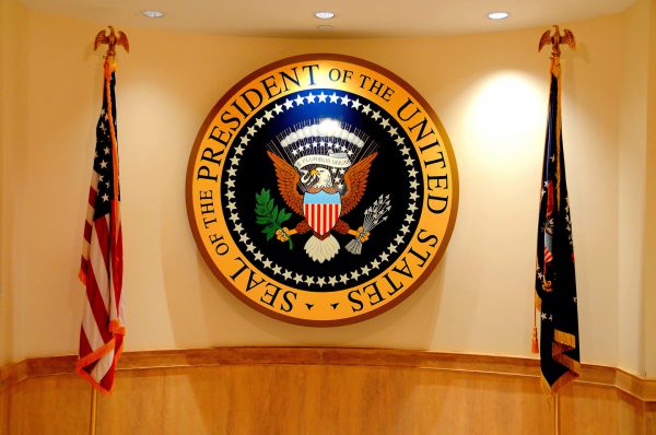 Presidential Seal at John F. Kennedy Presidential Library, Museum in Boston, Massachusetts - Encircle Photos
