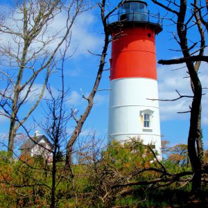 Nauset Light in Northern Cape Cod, Eastham, Massachusetts - Encircle Photos