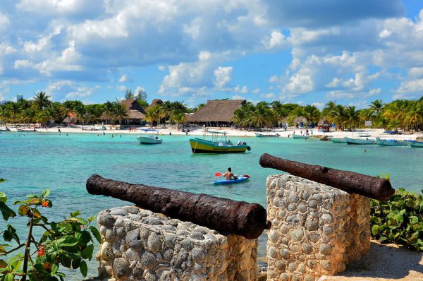Rusted Cannons from Sunken Spanish Ship in Akumal, Mexico - Encircle Photos
